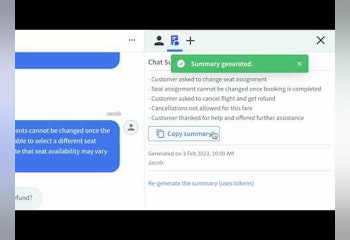 Chat Summary for LiveChat