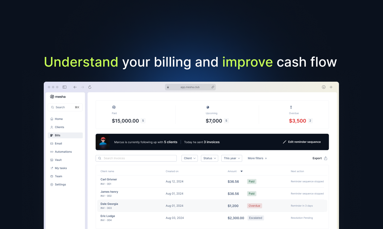 Marcus - your AI Billing Agent