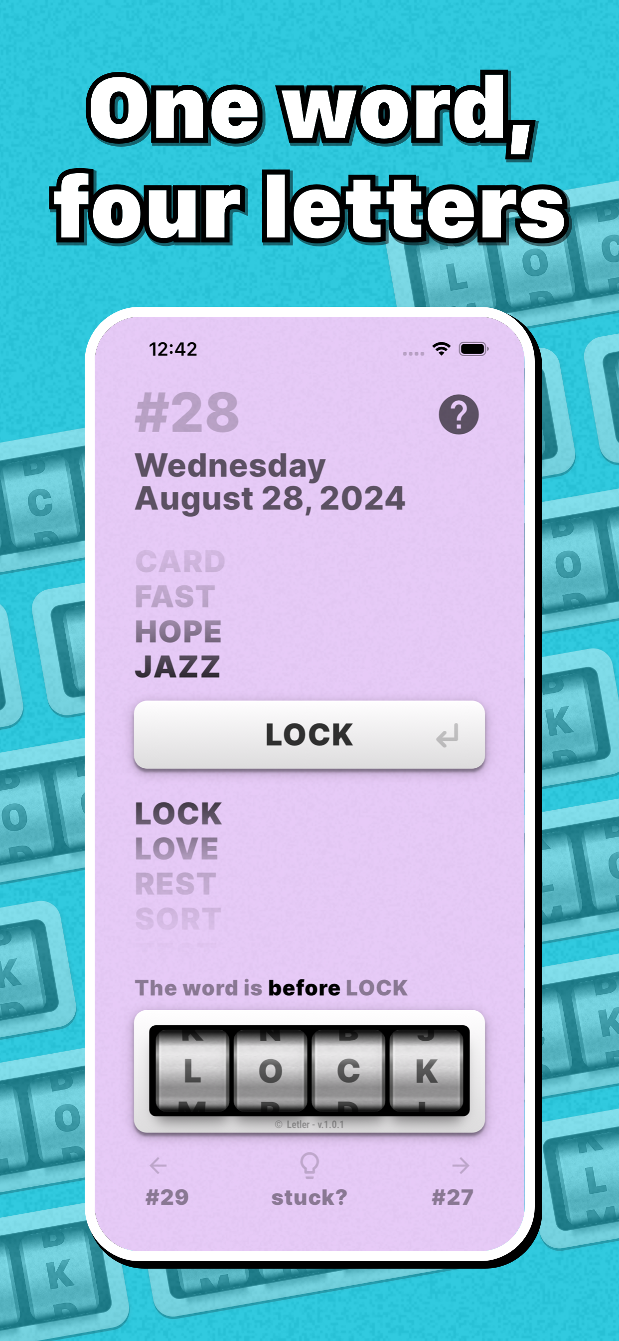 Letler: Spin and guess