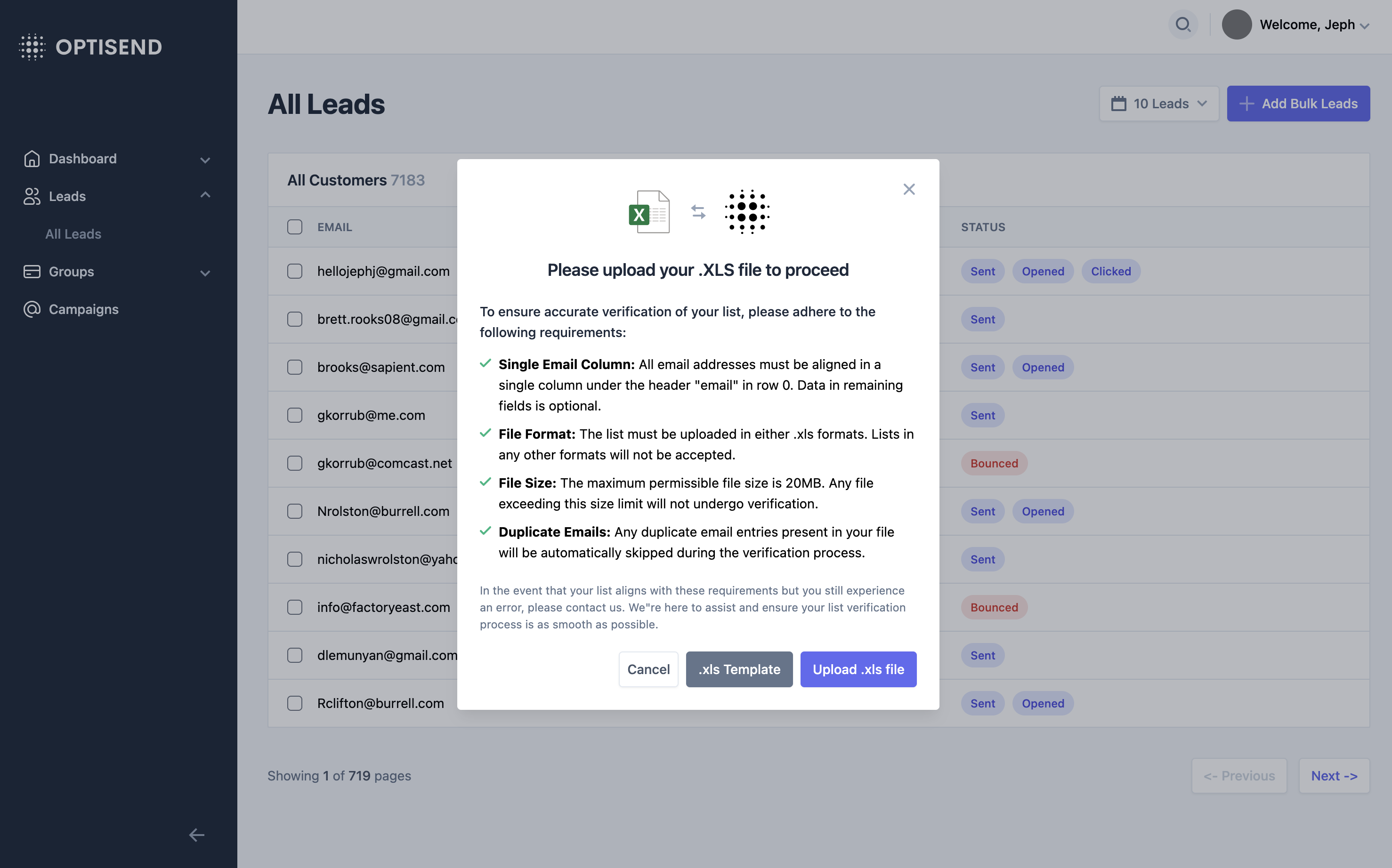 Optisend, Email Marketing Solution.