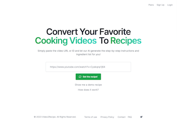 Video2Recipe