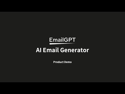 EmailGPT - AI Email Generator