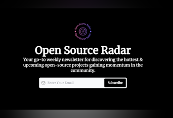 Open Source Radar