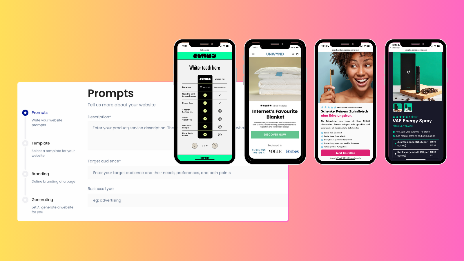 AI Landing Page Builder