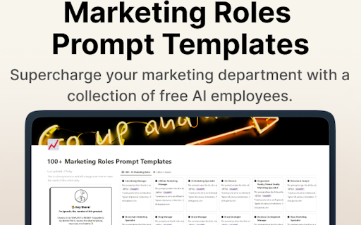 100+ Marketing Roles Prompt Templates