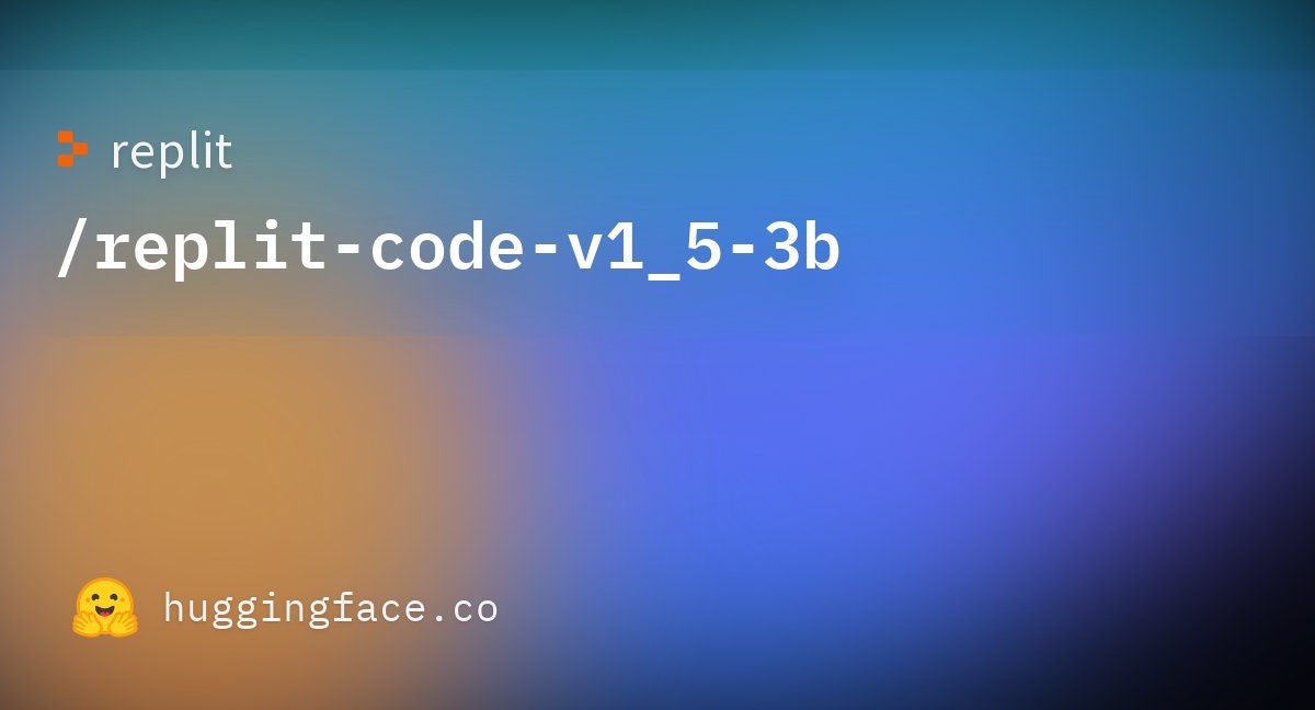  Replit Code V1.5 3B