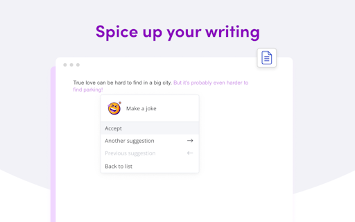 Wordtune Spices (Beta)