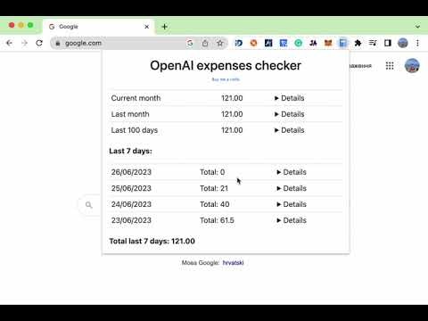 OpenAI Expenses Checker