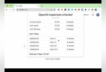 OpenAI Expenses Checker