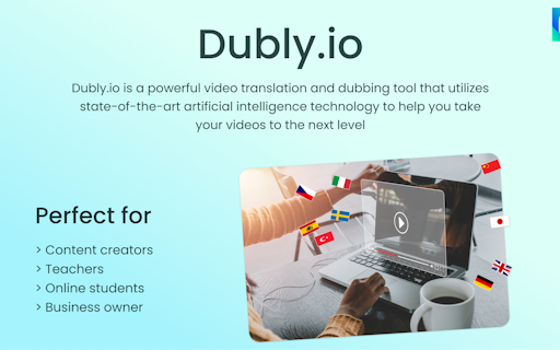 Dubly.io Video translator
