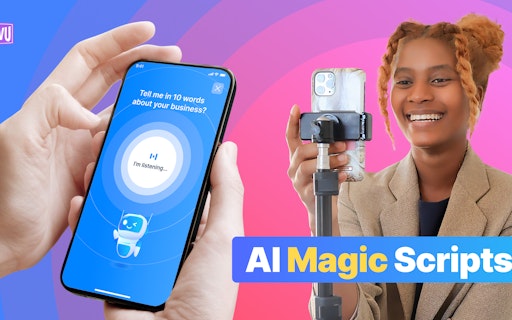 BIGVU Voice to Script AI Magic Writer