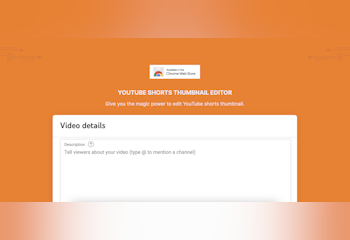 YouTube Shorts Thumbmail Editor