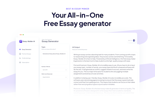 Essay Builder AI