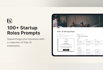 100+ Startup Roles Prompt Templates
