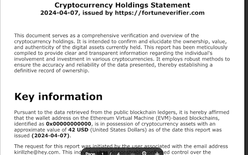 Fortune Verifier