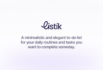Listík, a to-do list
