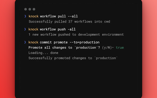 Knock CLI