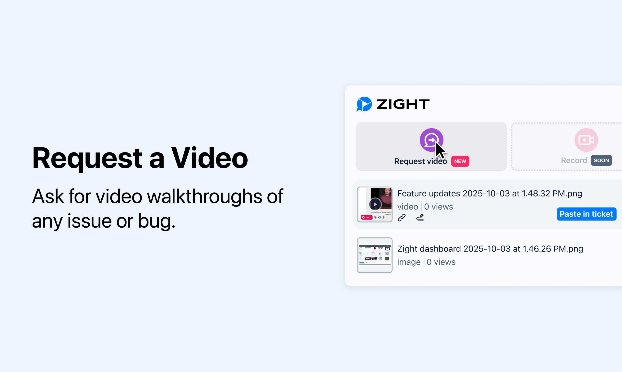 Request Video + Data Log Collection
