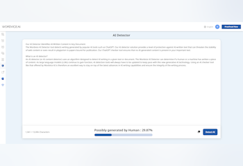 Wordvice AI Detector