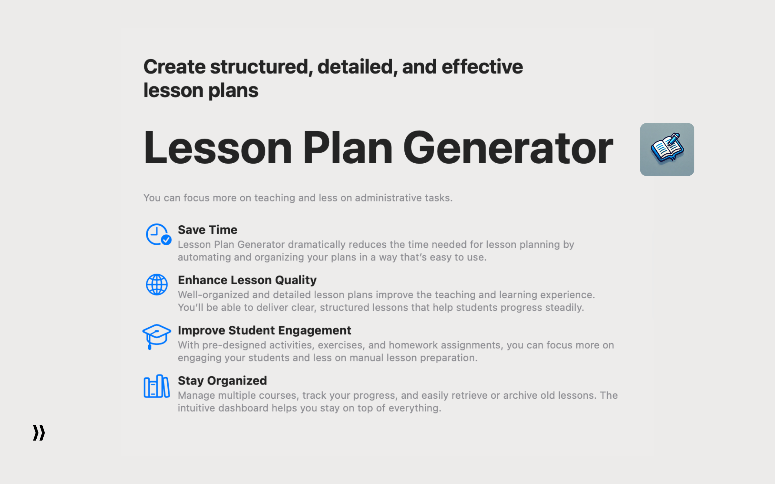 Lesson Plan Generator