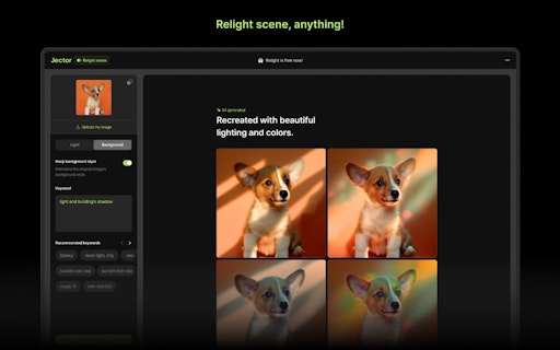 Relight Scene by Jector AI