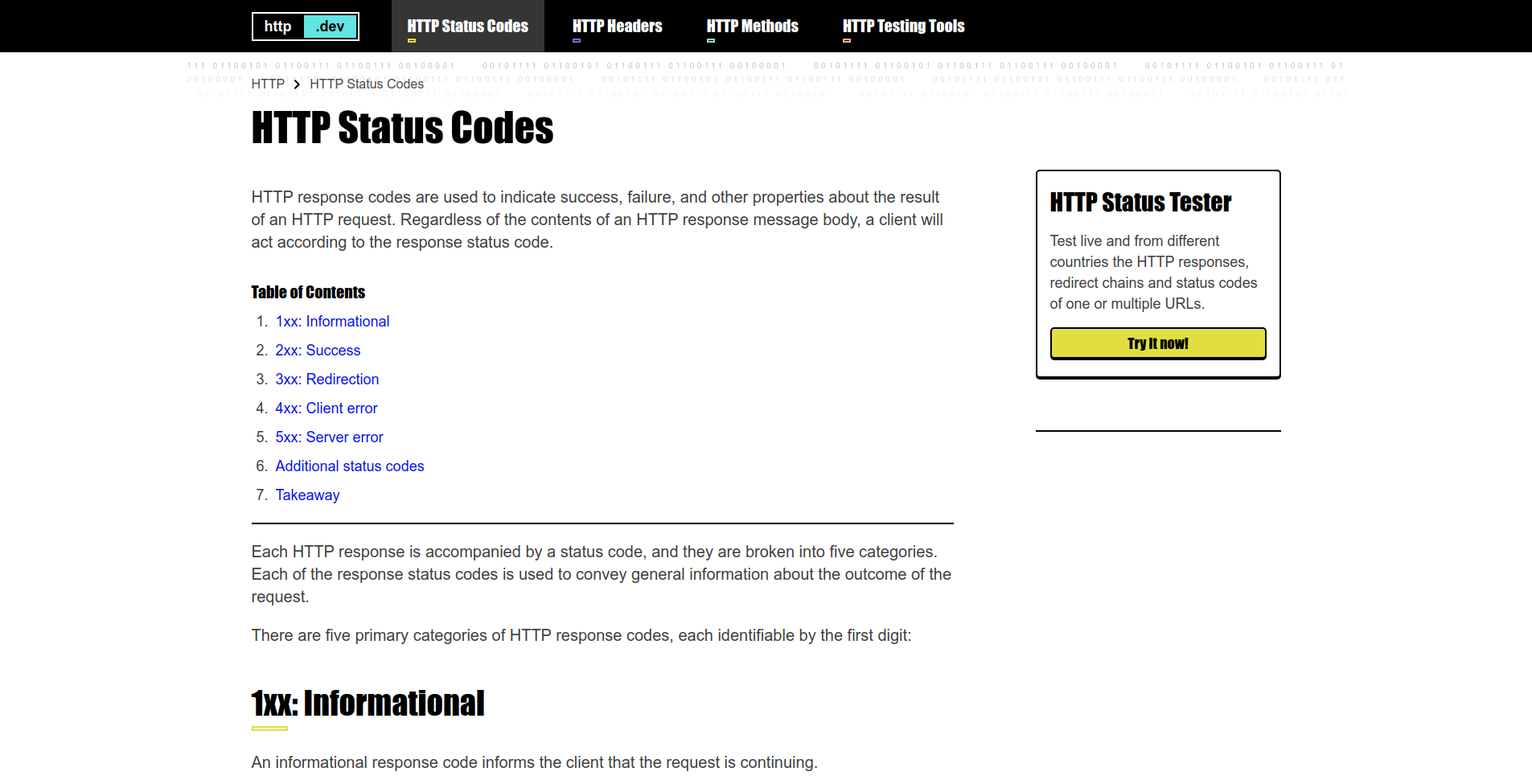HTTP Documentation