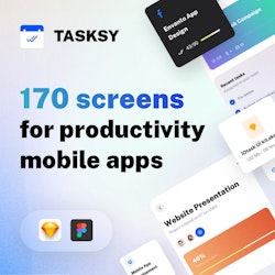 Tasksy Mobile UI Kit