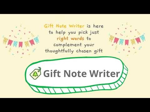 Gift Note Writer