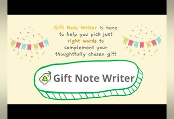 Gift Note Writer