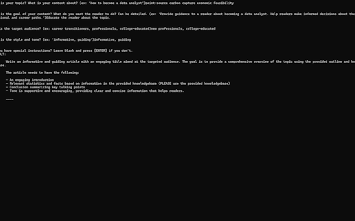 AI Freelance Writing Agent Script