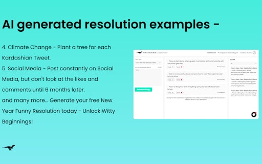 Funny New Year Resolution Idea Generator