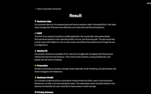 Business Idea Generator AI