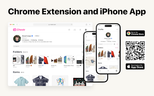 Chestr Wishlist 1.0 Web + iOS App