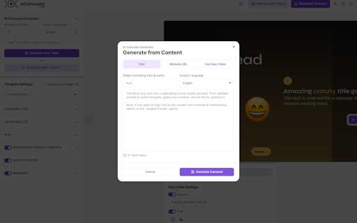 aiCarousels 2.0