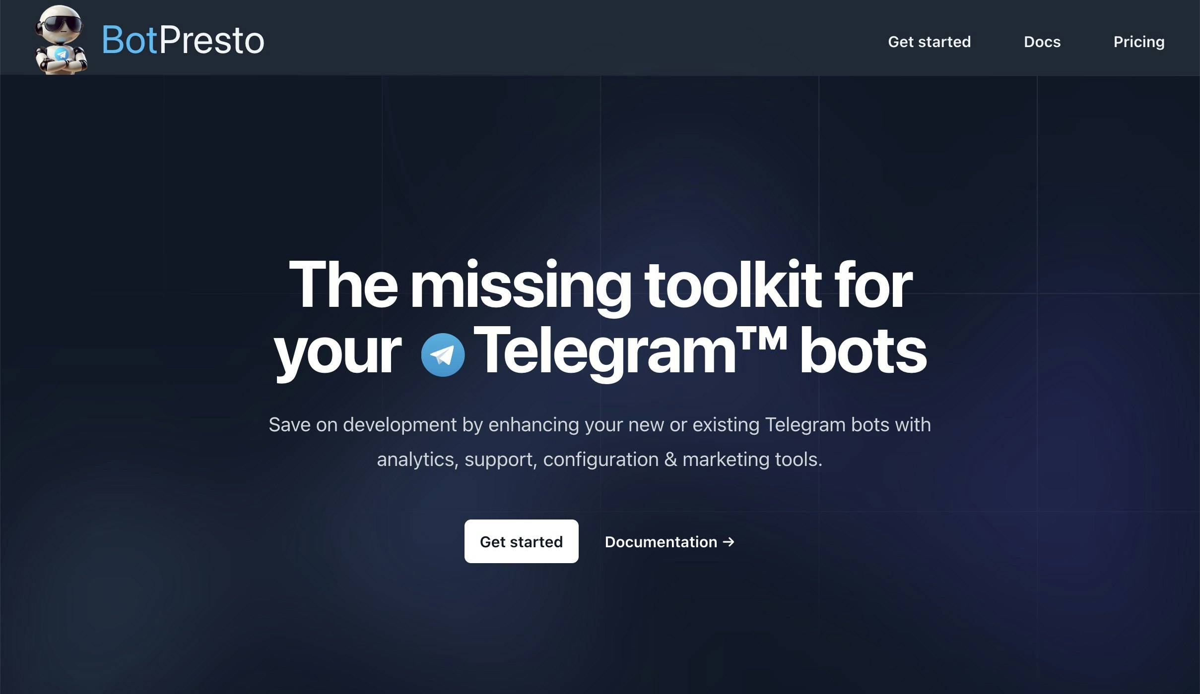 BotPresto: Telegram Bot Creator Aid