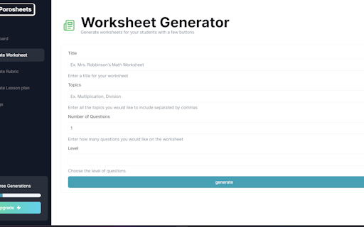 Porosheets