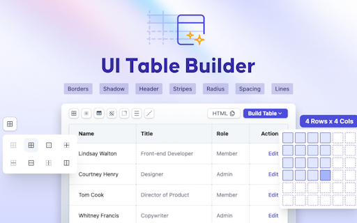 UI Table Builder
