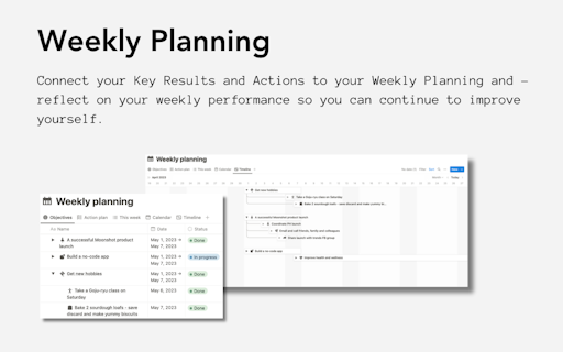 Moonshot OKR Notion Template