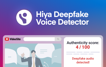 Hiya Deepfake Voice Detector