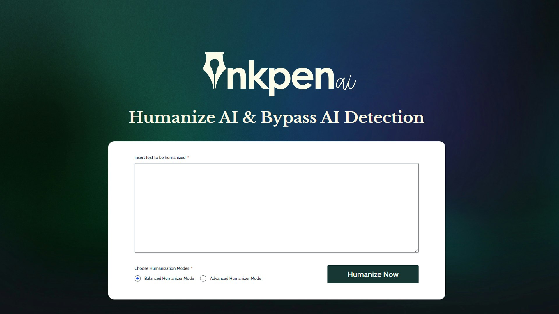 Inkpen AI Text Humanizer