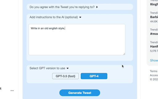 ChatGPT for Twitter