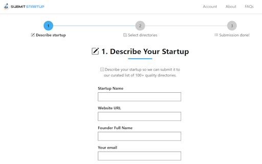 Submit Startup