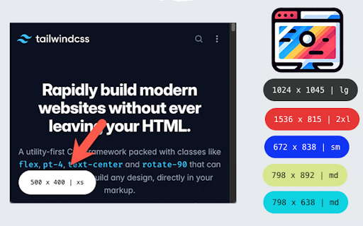 Tailwind CSS Viewport Sizer