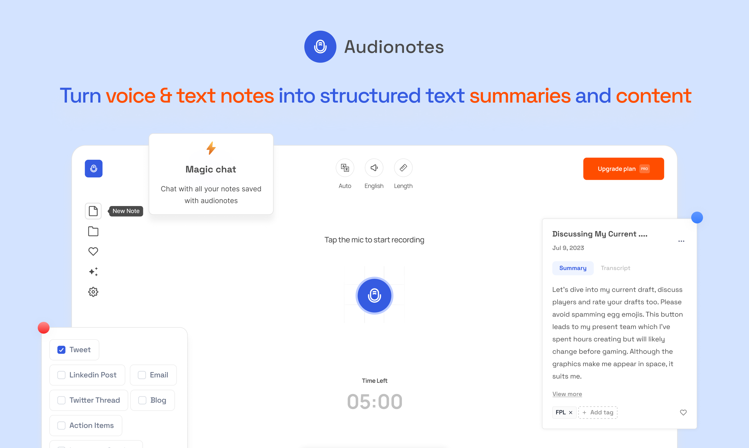 Audionotes Pro