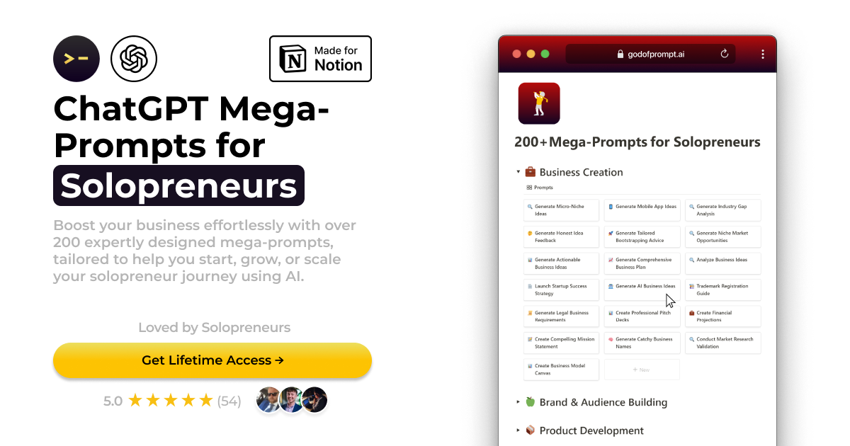 ChatGPT Mega-Prompts for Solopreneurs