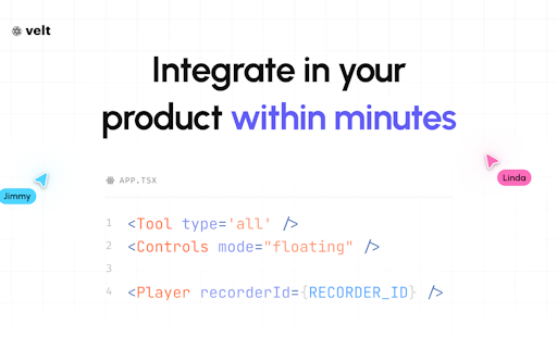 Embedded Recording SDK by Velt