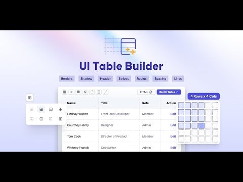 UI Table Builder