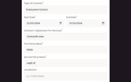 Legitt AI Contract Generator