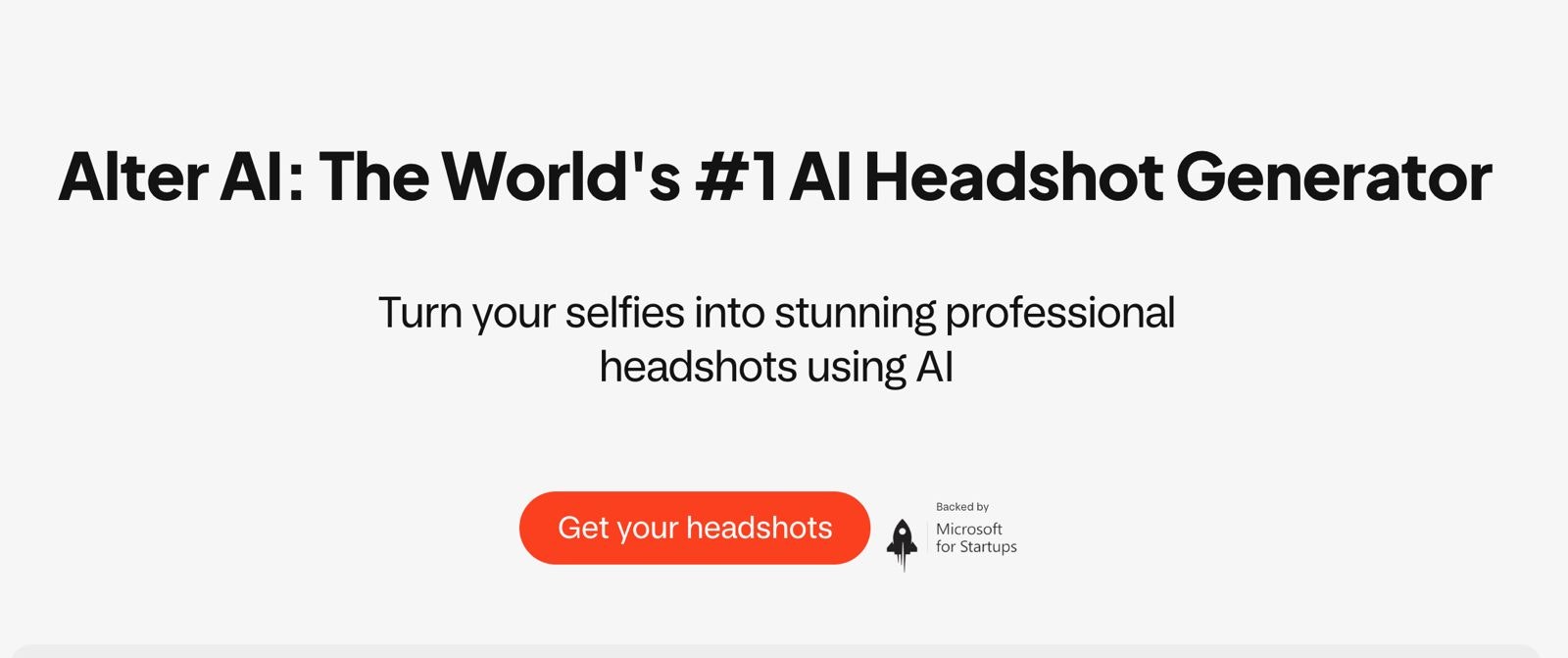 Alter AI: AI Headshot Generator