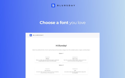 Blursday brand book generator